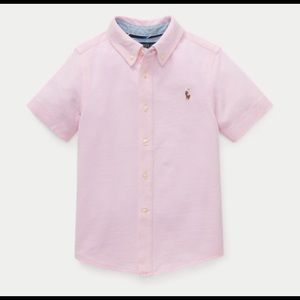 NWT Ralph Lauren Knit Cotton Oxford Shirt Sz. 7